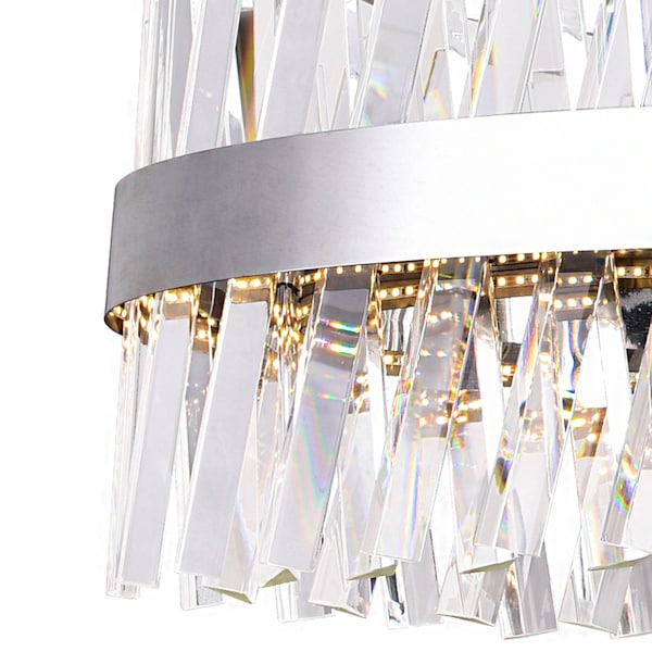 Glace LED Chandelier With Chrome Finish